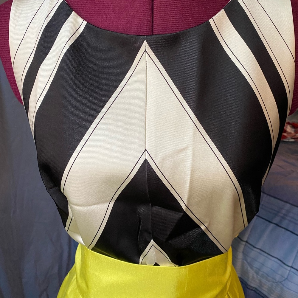 Black & Yellow Cocktail Dress